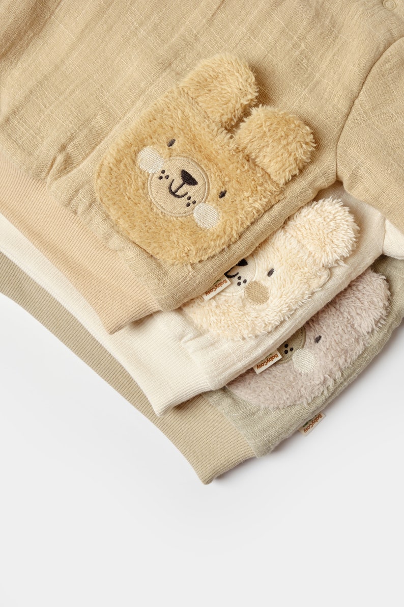 Winter Muslin Baby Pants & Long Sleeve T-shirt Set, Unisex,Baby Shower Gift,Muslin Baby Clothing Set,Organic Cotton,Baby T-shirts,Baby Pants image 8