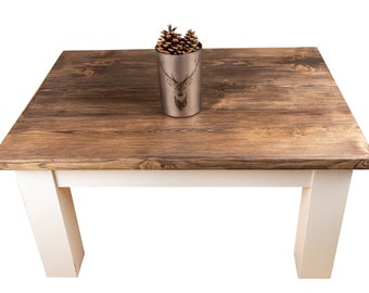 Rustic Coffee Table With Chunky Legs - Reclaimed Wood -Farmhouse style-Various Sizes Available