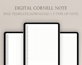 Cornell Note Taking Set Printable Cornell Note Template - Etsy