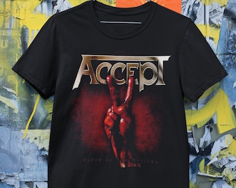 Vintage ACCEPT Band Tees 1993 Tour Japan / Accept T Shirt Band 