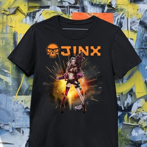 Jinx T-shirt, LOL Shirt, League of Legends Jinx Shirt, Arcane Jinx Shirt,  Game Shirt 