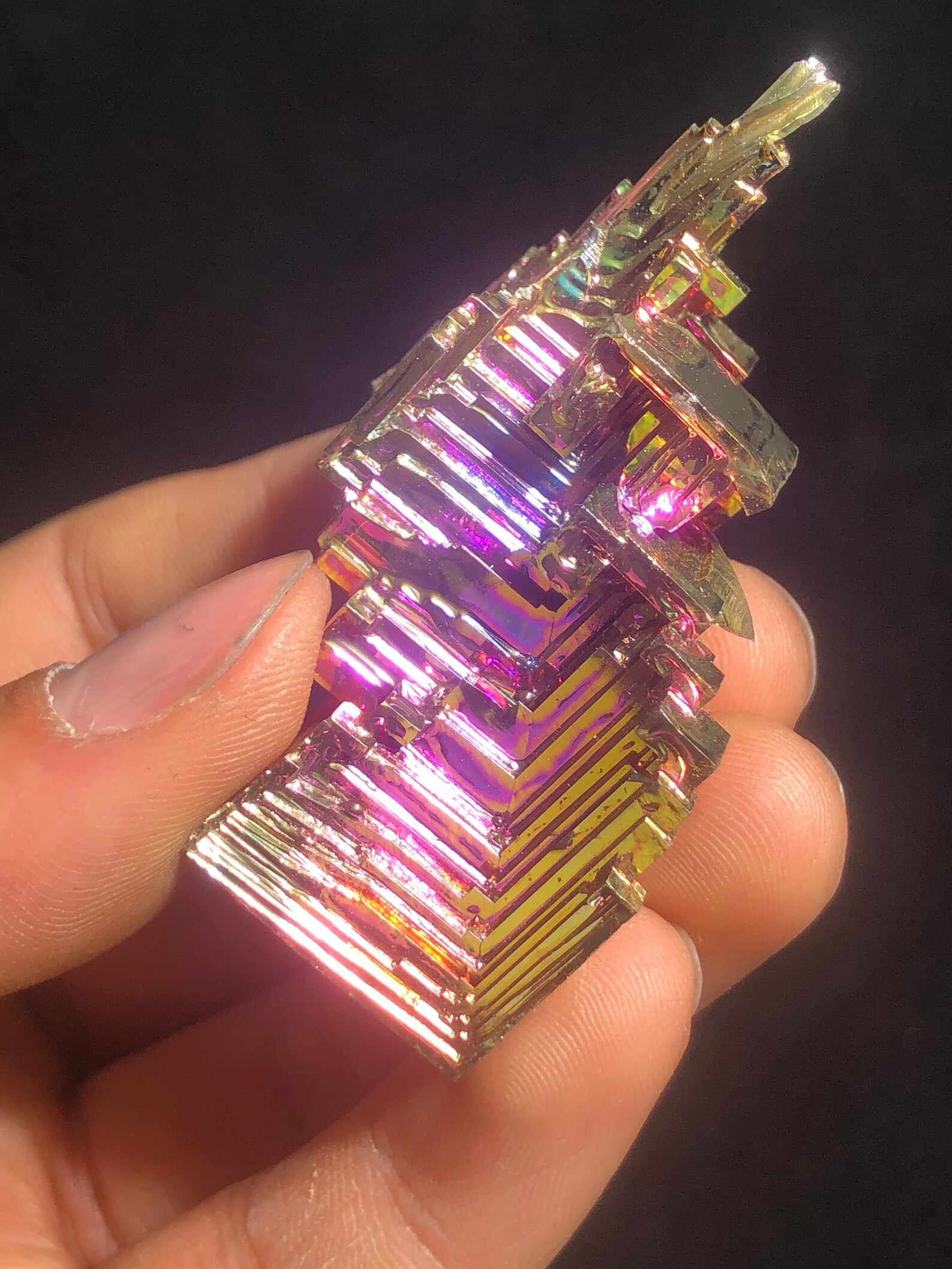 54g Bismuth rainbow crystal elementBi gemstone Mineral Etsy