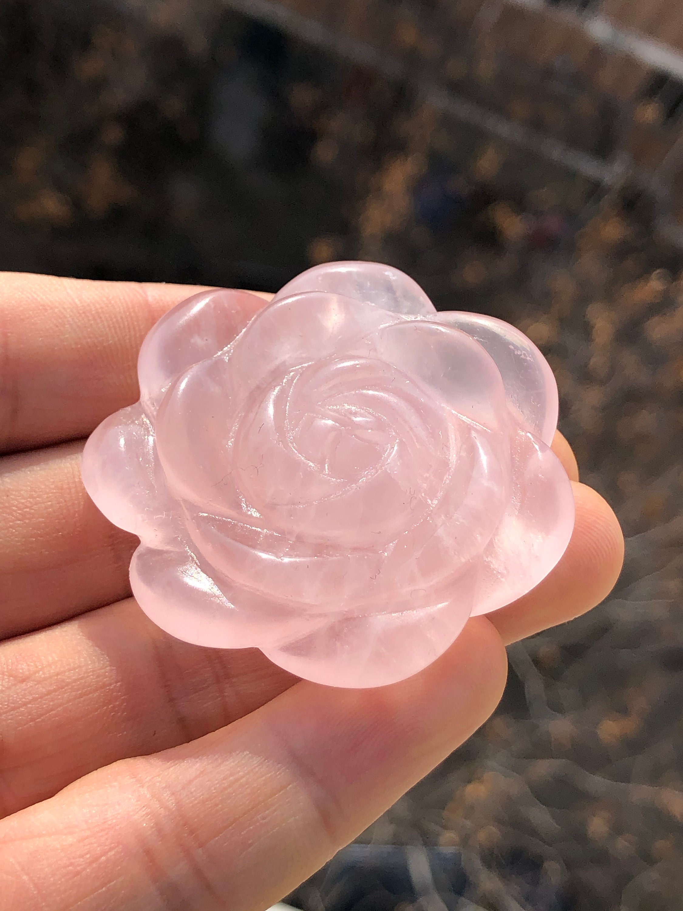 32g Pink Crystal Flower Ornament G018 Etsy