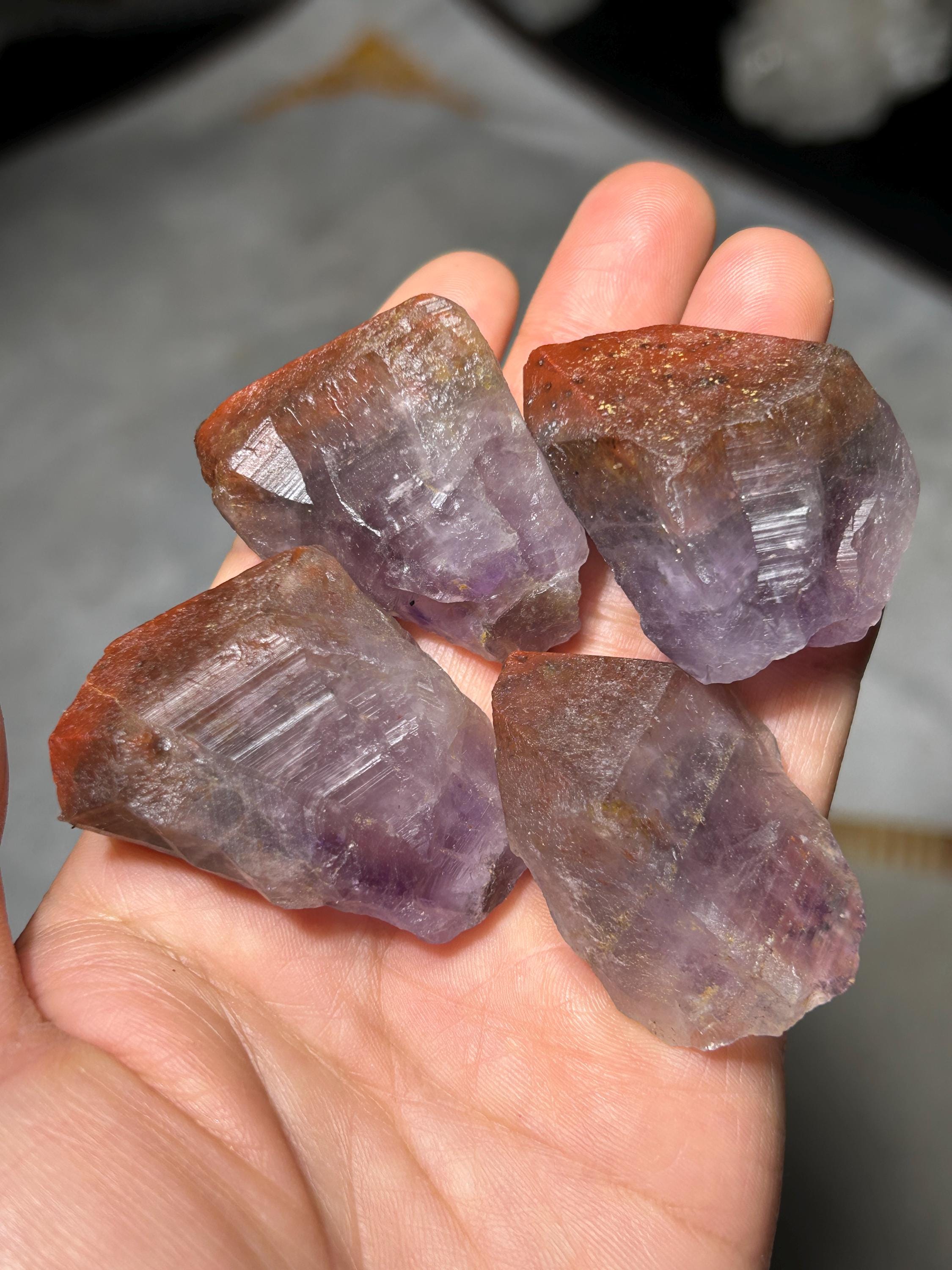 Natural Auralite-23 Amethyst Quartz Crystal Specimen K119 - Etsy