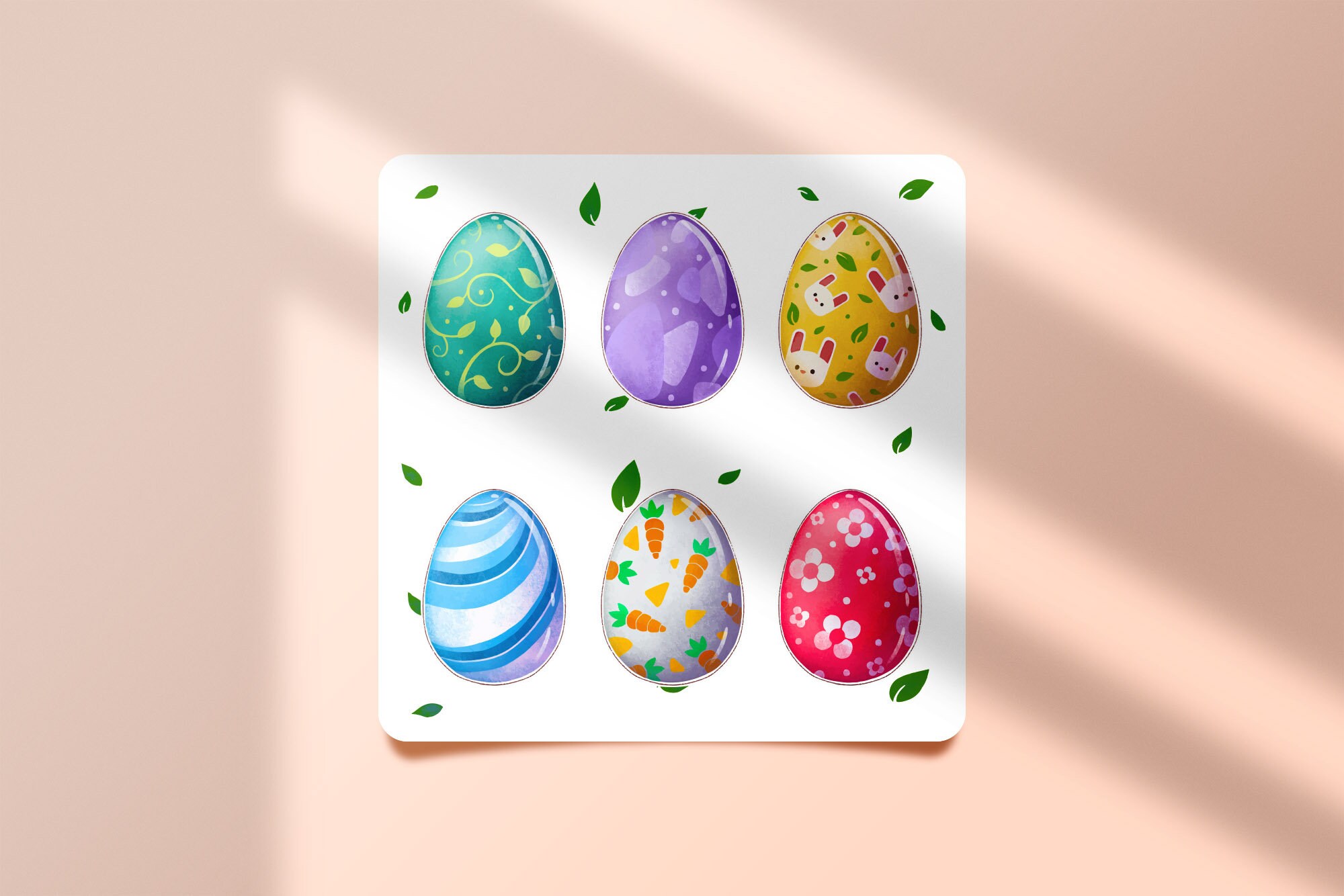 Easter egg stickers Etsy