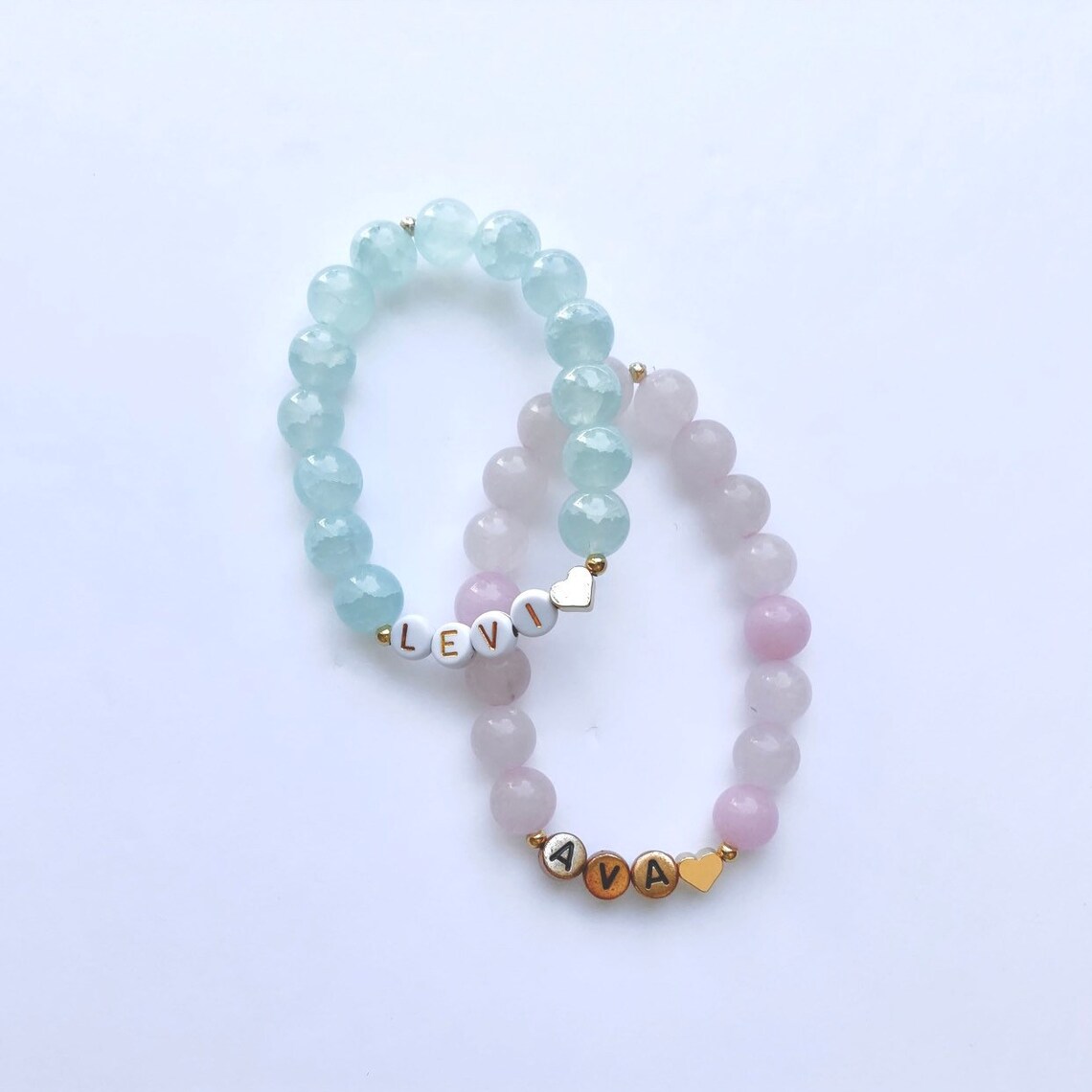 Customizable Baby Name Beaded Bracelet Etsy