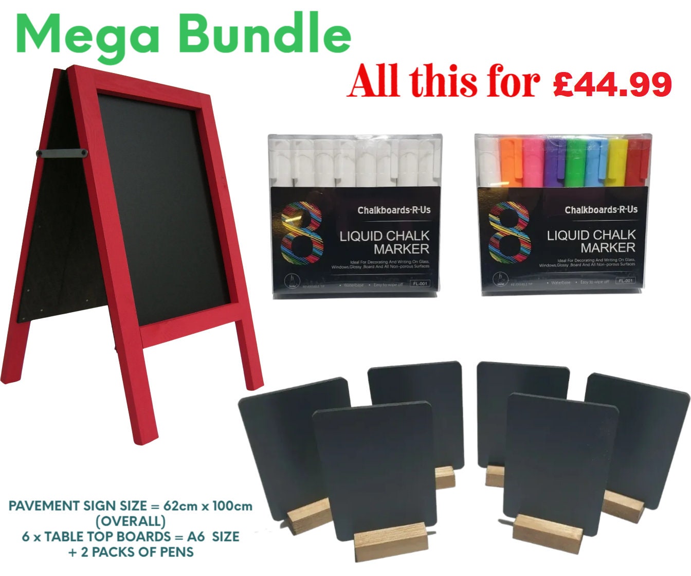 My First and Last Day Double-Sided Chalkboard Kit with 2 Chalk