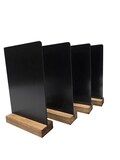 8 x A5 size - chalkboards - blackboards + 8 x wooden bases + a pack of 8 colour liquid chalk pens (FX) Package weight 1600g.