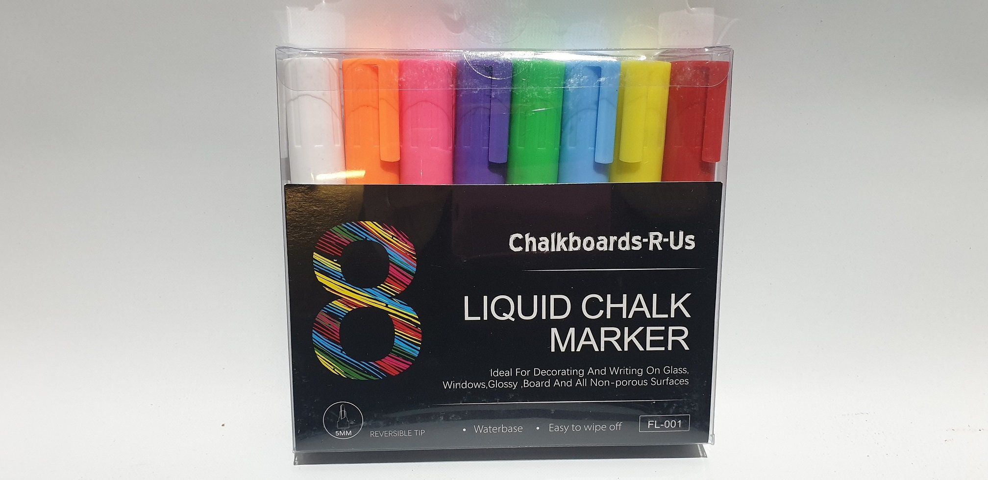 Liquid chalk pens colour pack of eight. Package weight 220g. Etsy