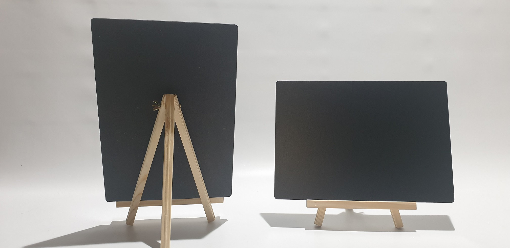 Two X A4 Size Table Top Blackboard Chalkboard on Wooden Etsy UK