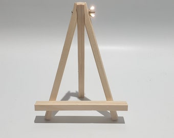 Wooden easel(s) 24cm high x 18cm wide.  100g each.