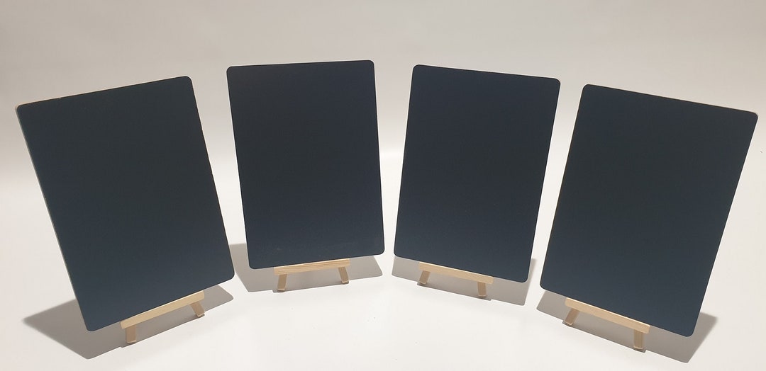 Chalkboards /blackboards X Four Plus Four 15cm High Wooden Easels Plus