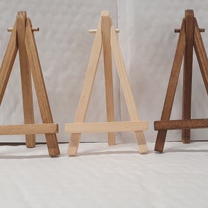 Mini wooden easel - 15cm High x 8cm Wide.