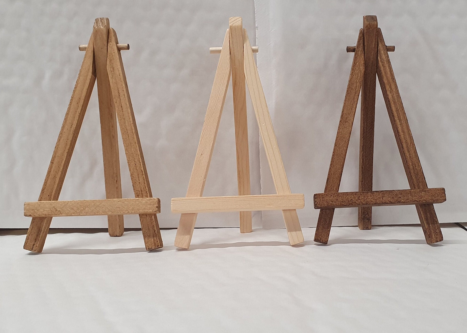 Tripod Table top display Easel wedding picture stand Window Wooden
