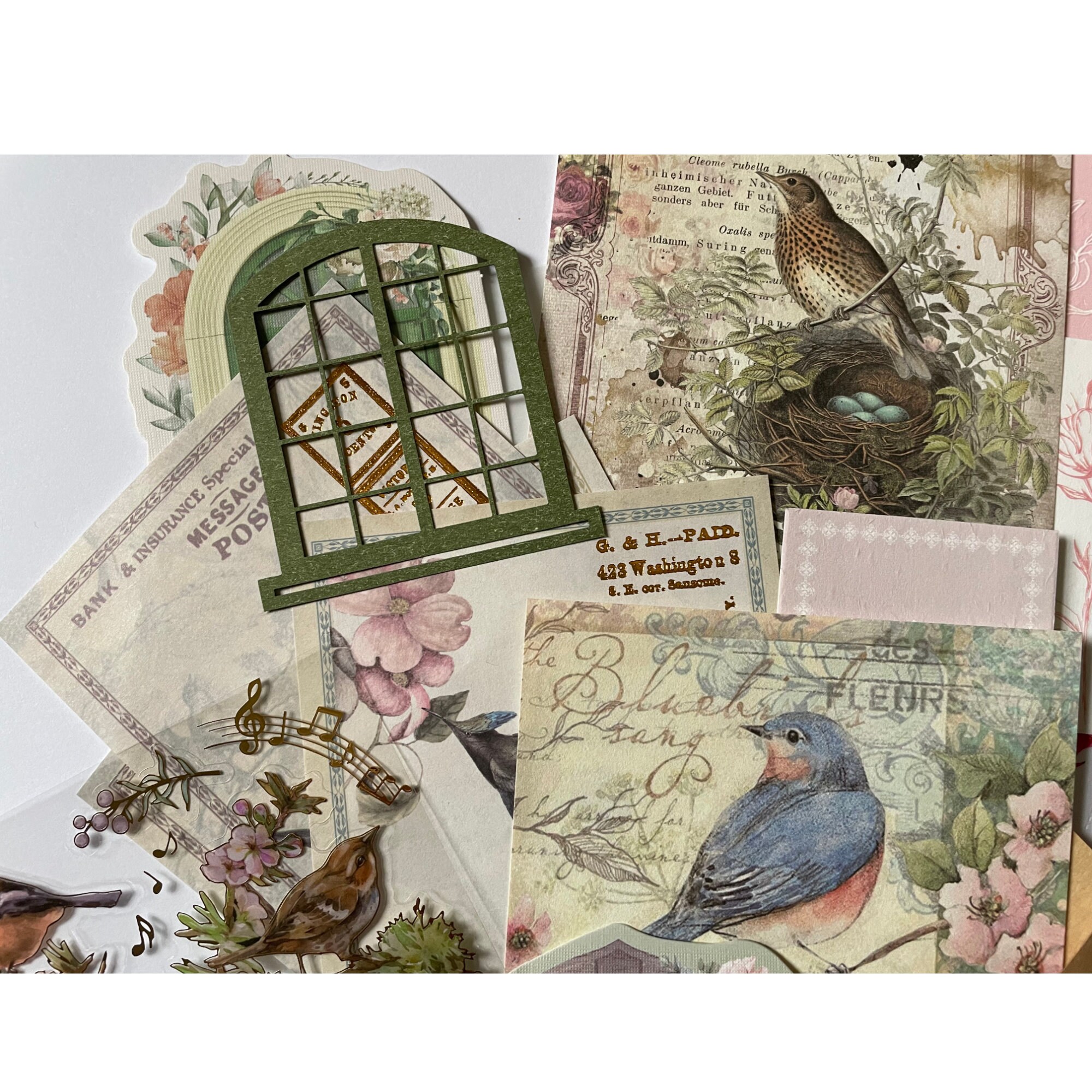Junk Journal Ephemera Pack Paper Ephemera Stickers Tags Junk