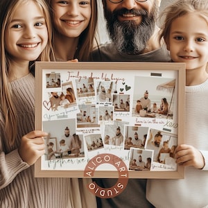 Custom Family Photo Collage Print: Special Day Gift (Digital Download)