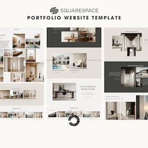 Squarespace 7.1 Architecture Portfolio Website Template | Minimal Interior Studio Website | Editorial Design for Architects & Designers