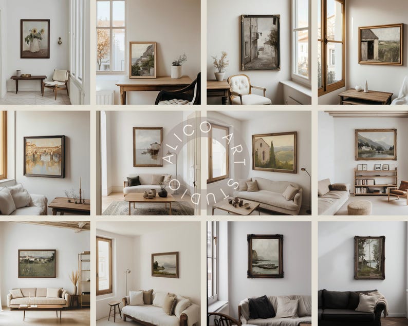 Vintage Frame Mockup Bundle, 150 Rustic Wall Frame Mockup, Classical Frames, Antique Poster Mockup, Old Frame Mockups, Psd, Photopea Mockups