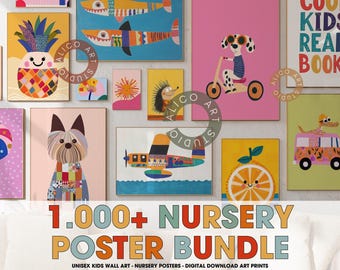 1000+ Nursery Prints Bundle: Kids Room Decor (Digital Download)