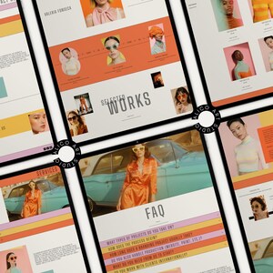 Squarespace Portfolio & Online Store Website Template for Creative Designers, Photographers, Artists | Retro Colorful Customizable Website