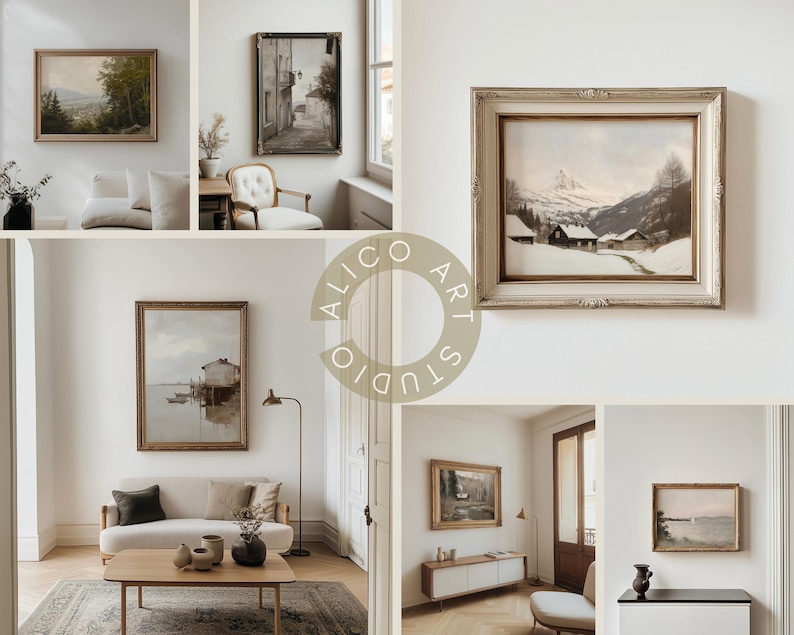 Vintage Frame Mockup Bundle, 150 Rustic Wall Frame Mockup, Classical Frames, Antique Poster Mockup, Old Frame Mockups, Psd, Photopea Mockups
