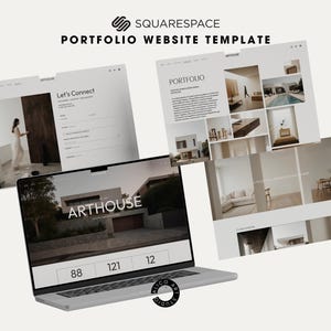 Squarespace 7.1 Architecture Portfolio Website Template | Minimal Interior Studio Website | Editorial Design for Architects & Designers