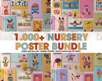 Mega Nursery Poster Set: 1000+ Animal Prints (Digital Download)