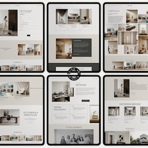 Squarespace 7.1 Architecture Portfolio Website Template | Minimal Interior Studio Website | Editorial Design for Architects & Designers