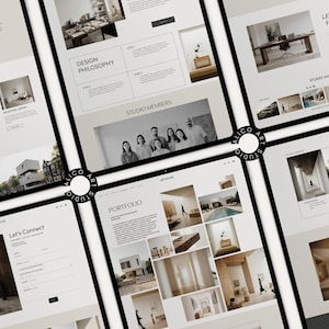 Squarespace 7.1 Architecture Portfolio Website Template | Minimal Interior Studio Website | Editorial Design for Architects & Designers