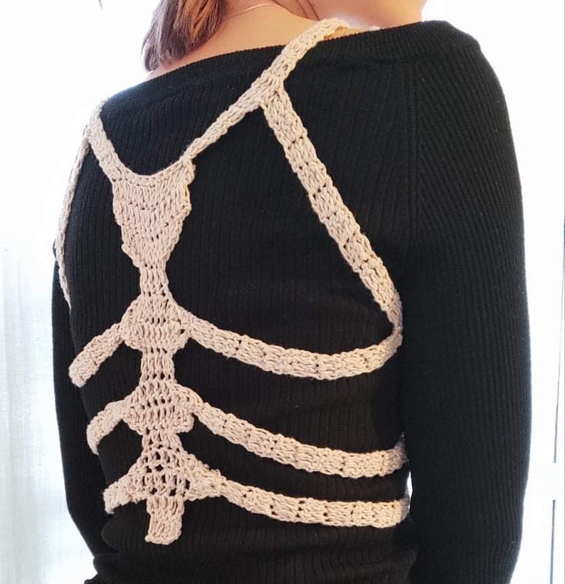 Rib Cage Corset Skeleton Top Etsy