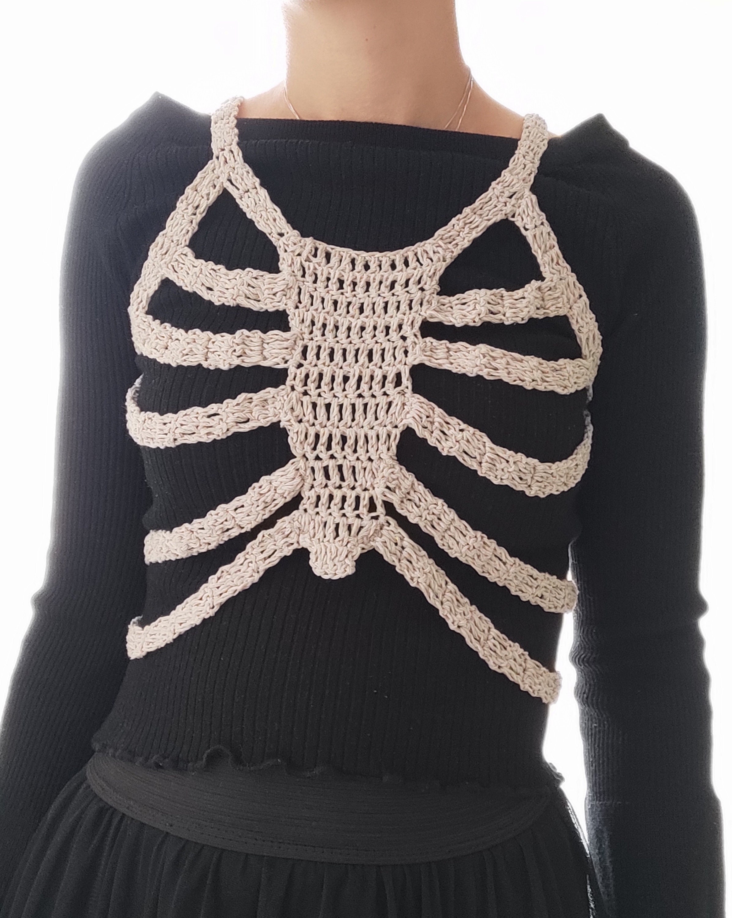 Rib Cage Corset, Skeleton Top Etsy