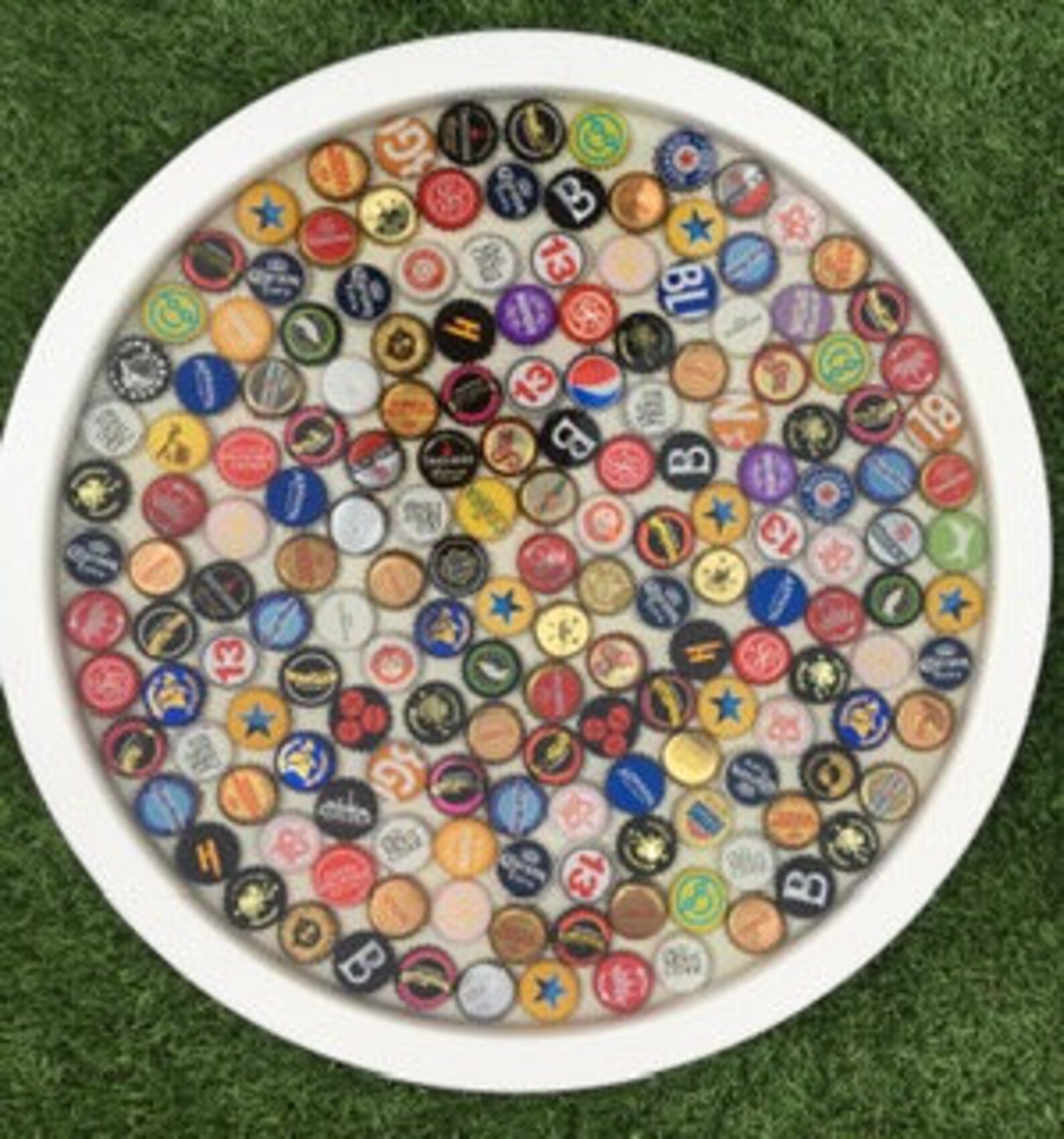 Resin Bottle Top Table Etsy