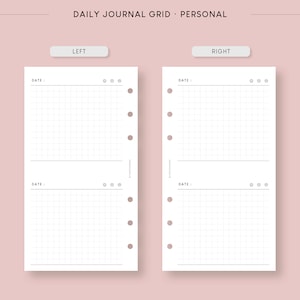 Personal Diary Template Printable Insert | Daily Journal Editable ...