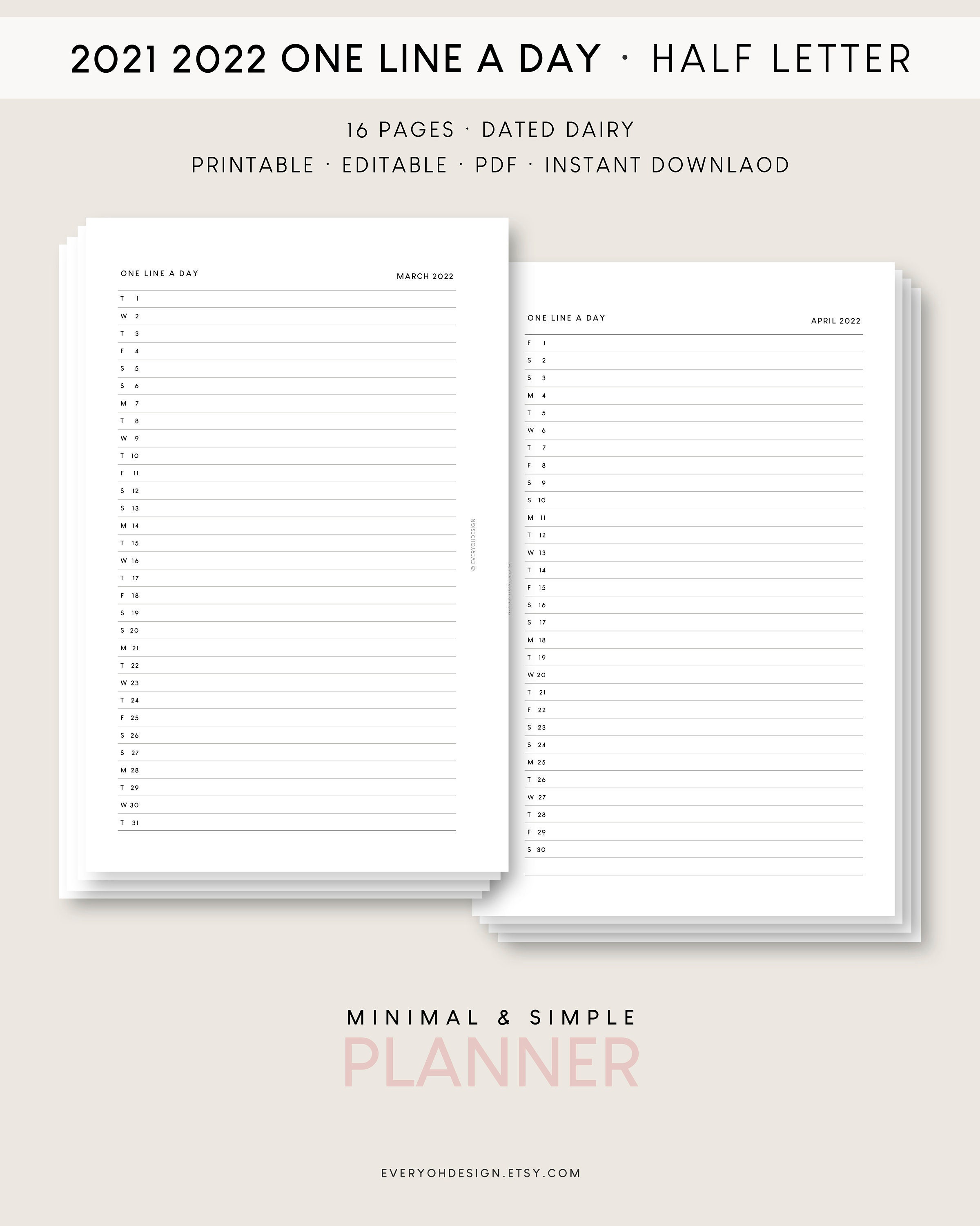Half Letter Day per page 2021-2021 Planner Planner Daily 2021 Half Letter Day per page 2021-2021 Planner Planner Daily 2021