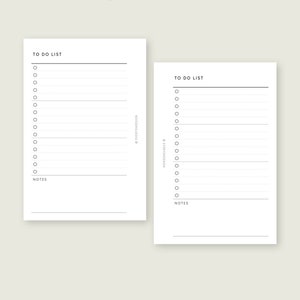 Pocket To-do List Printable Inserts | Editable to Do List Template ...