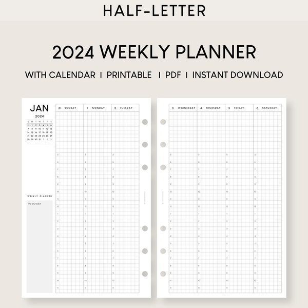 Agenda 52 Inserts Etsy