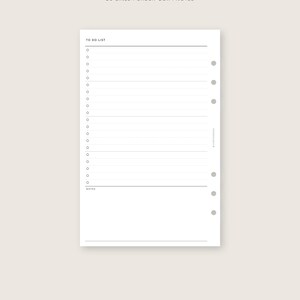 To Do List Printable Inserts Half Letter | Editable Task Planner ...