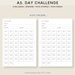 30 Day Challenge Printable Bundle 100 Day Tracker Template 50 Day ...