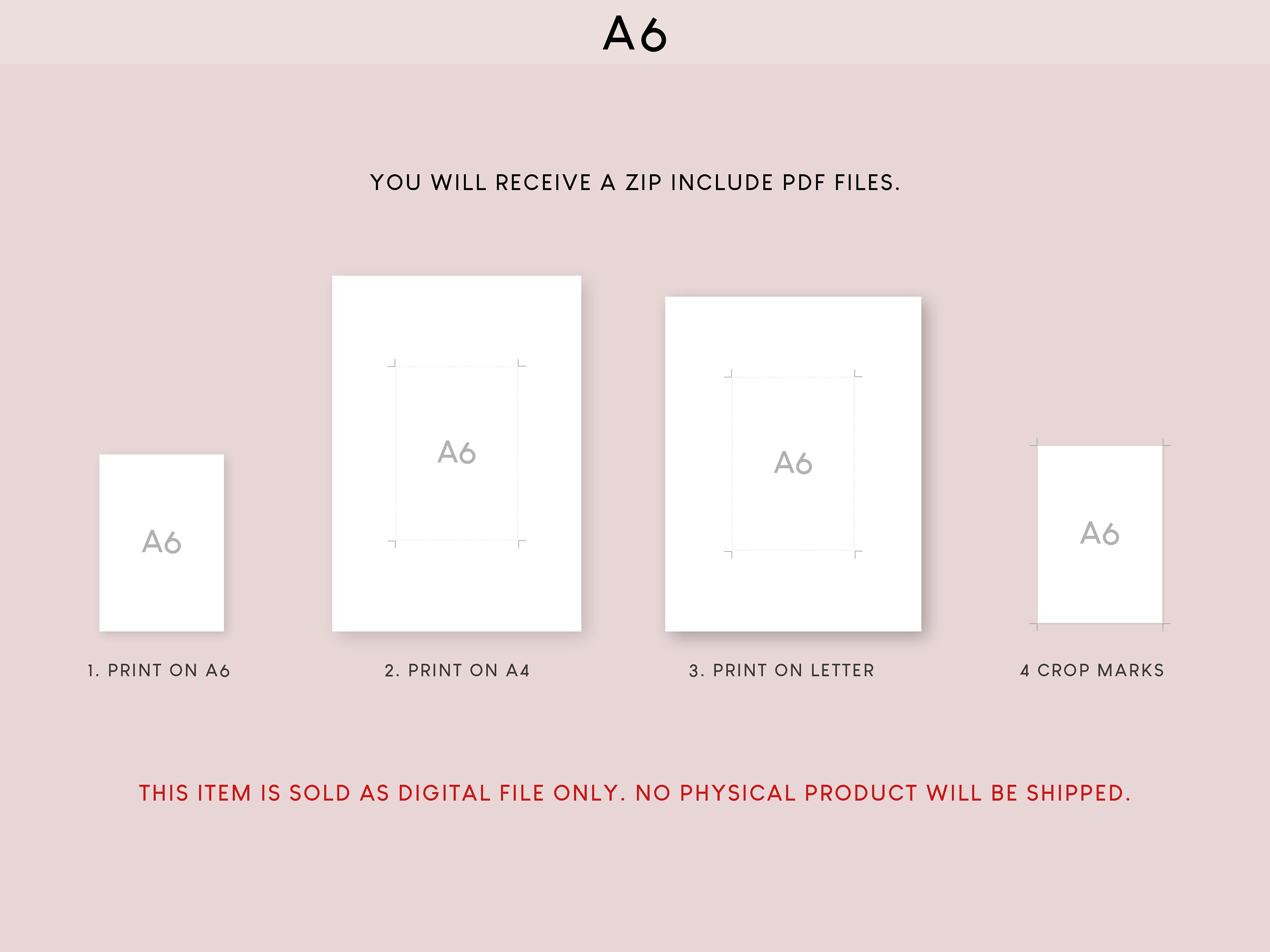 A6 2025 Calendar Overview Printable Insert | Dated Yearly Planner ...