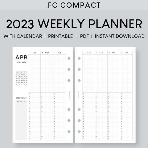 Planner Inserts Fc Compact Etsy