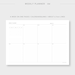 Undated Weekly With Calendar Printable Planner | A4 & Letter ...