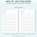 30 Day Challenge Printable Bundle Mini HP 90 Day Tracker Template 30 ...