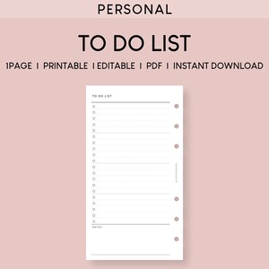 Puede incluir: Una lista de tareas imprimible con un diseño sencillo. La lista tiene el título "TO DO LIST" y una sección para notas en la parte inferior.