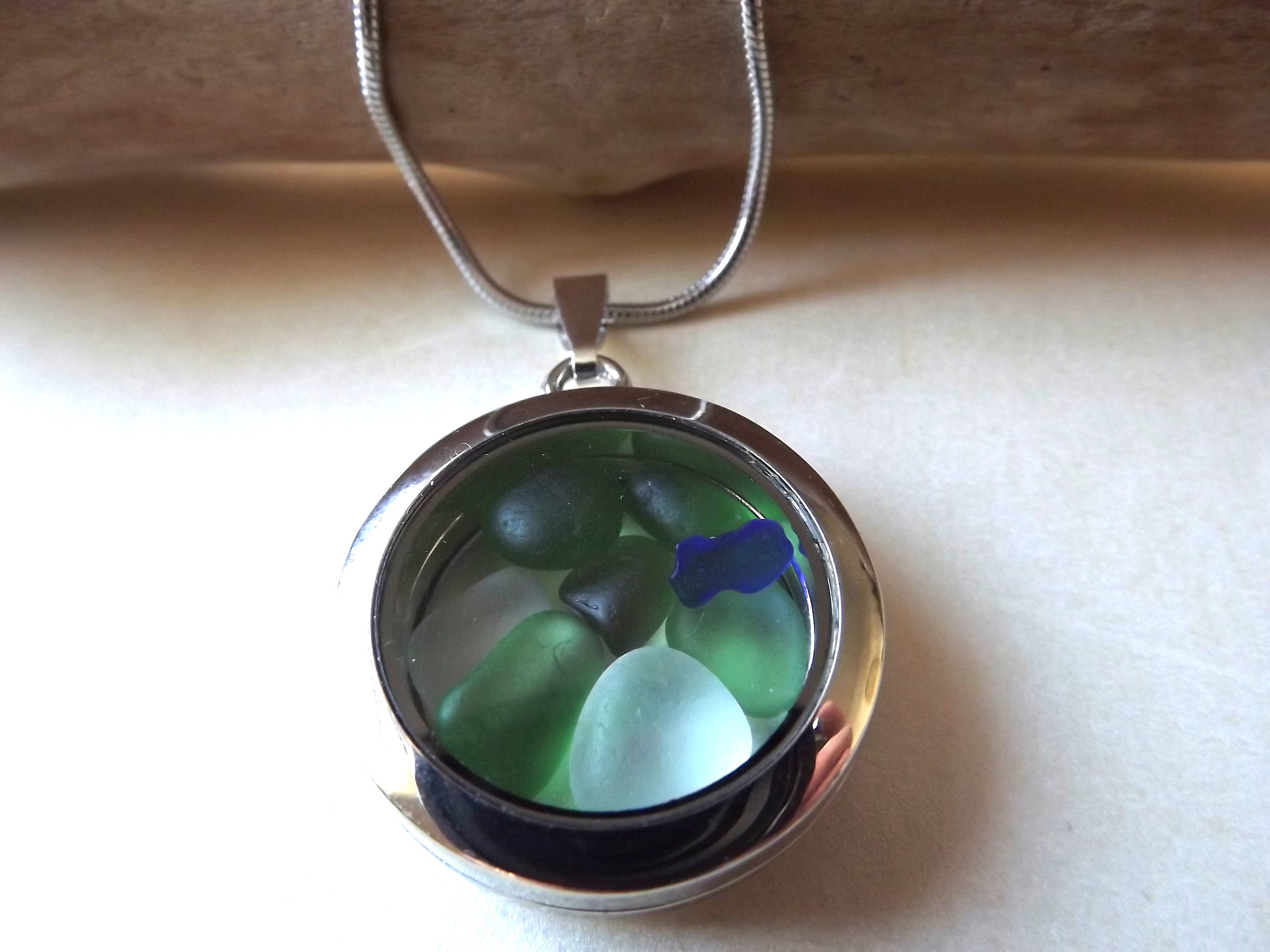 Beach Glass Pendant Necklaces, by EmiliaK Jewelry – The Kauai Store