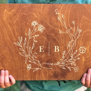 Wooden Personalized Photo Album | Polaroid Instax Mini Album | Anniversary Gift | Wedding Scrapbook | couple gift | Mothers Day Gift