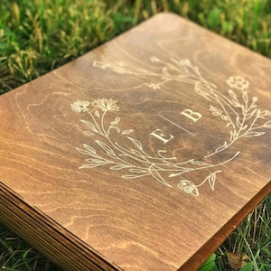 1.Polaroid Guest Book | Wedding Scrapbook | Custom Instax GuestBook | Personalized Photo Album | Rustic Wedding Keepsake | Engagement Gift image 13