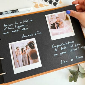 Houten gepersonaliseerd fotoalbum Polaroid Instax Mini-album Jubileumcadeau Bruiloft plakboek Moederdagcadeau Verlovingscadeau afbeelding 3