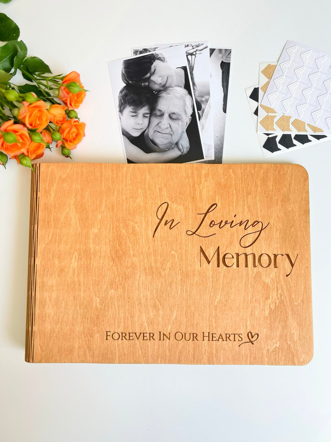 In Loving Memory Personalized Memory Book Funeral Guest Book Funeral