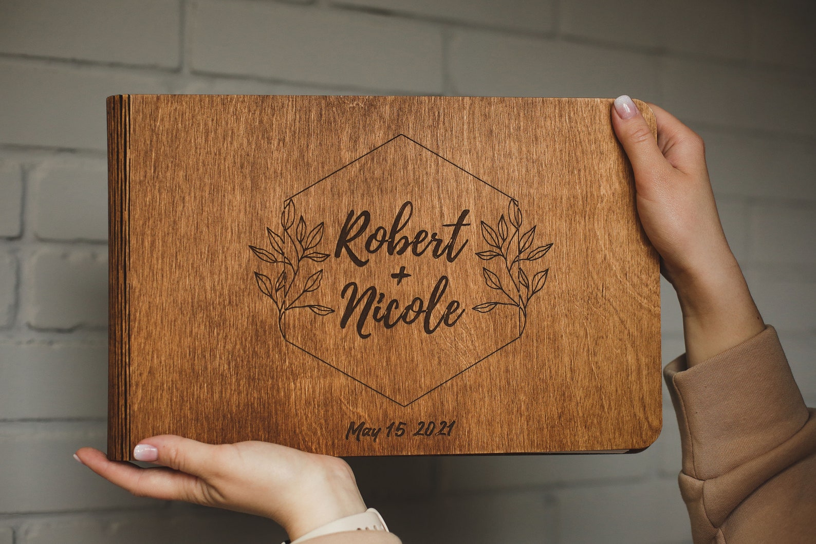 Handmade Photo Album Wedding Guest Book Personalized Etsy