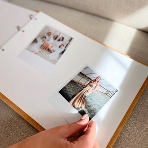 Wedding Photo Album Polaroid Guest Book Guest Book Alternative Instax Mini Album Mothers Day Gift Anniversary Gift for her, him zdjęcie 5